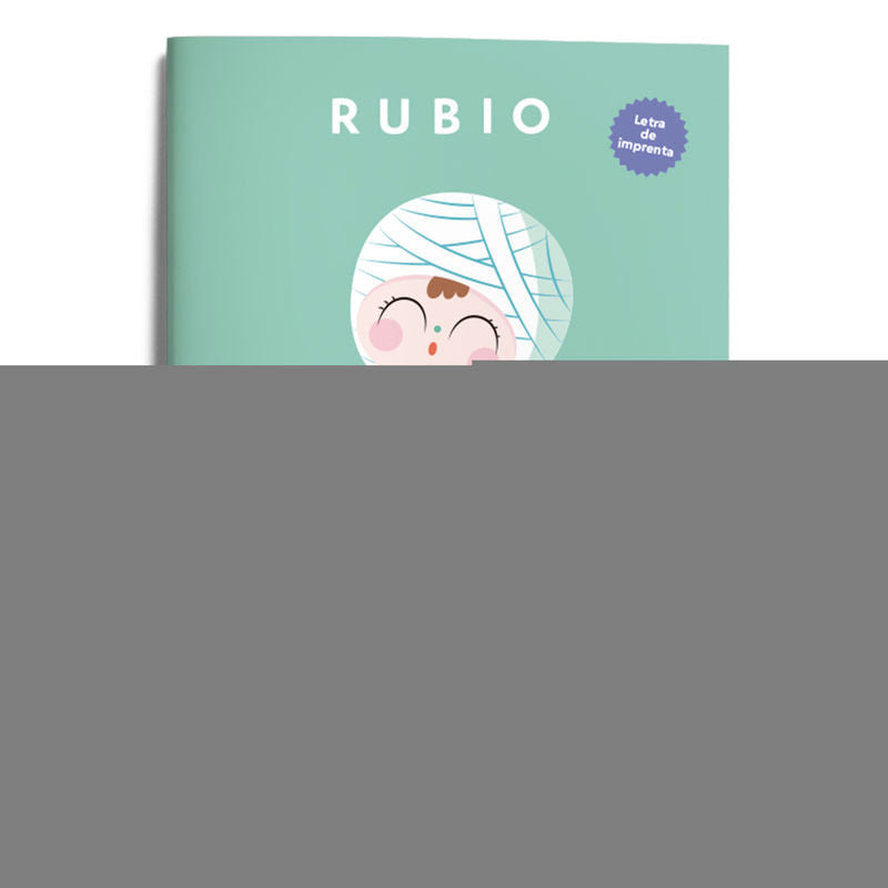 Escritura con letra de imprenta (+5 años): Abecedario, números (0-9) y oraciones sencillas.. ENRIQUE RUBIO POLO SLU (Editorial Rubio) 9788418964831 Imagen principal del producto