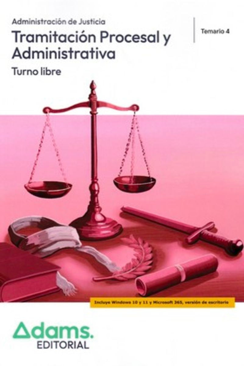 Temario 4 Tramitación Procesal y Administrativa, turno libre Imagen principal del producto