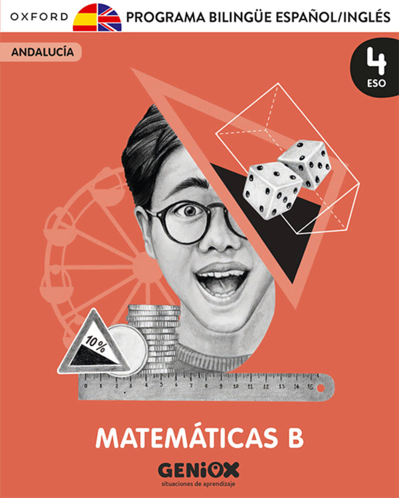 ESO 4 - Matemáticas B (and) PACK Bilingue - Geniox - Situaciones de Aprendizaje (Oxford University Press) - 9780190559687 Imagen principal del producto