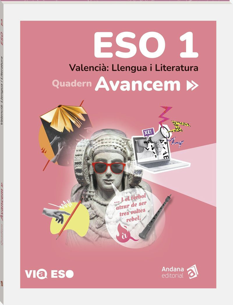 Avancem 1. Quadern: Valencià, Llengua i Literatura. 1 ESO. Aa. Vv. (Andana Editorial) 9788418762505