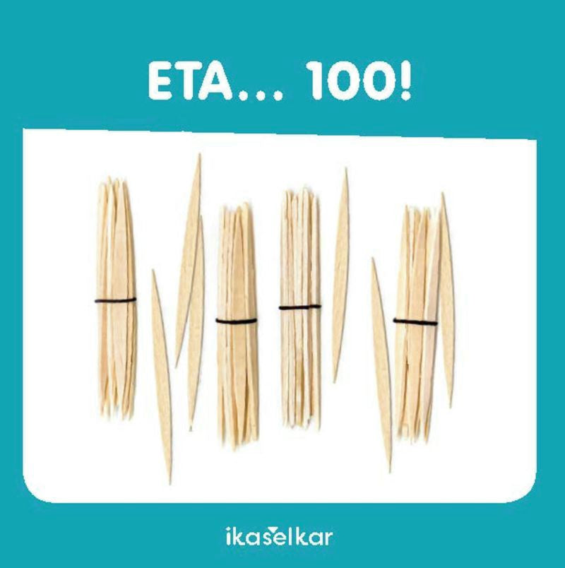 Zenbaki txartelak 0-100 (5x5). Batzuk (Ikaselkar) 9788418410062