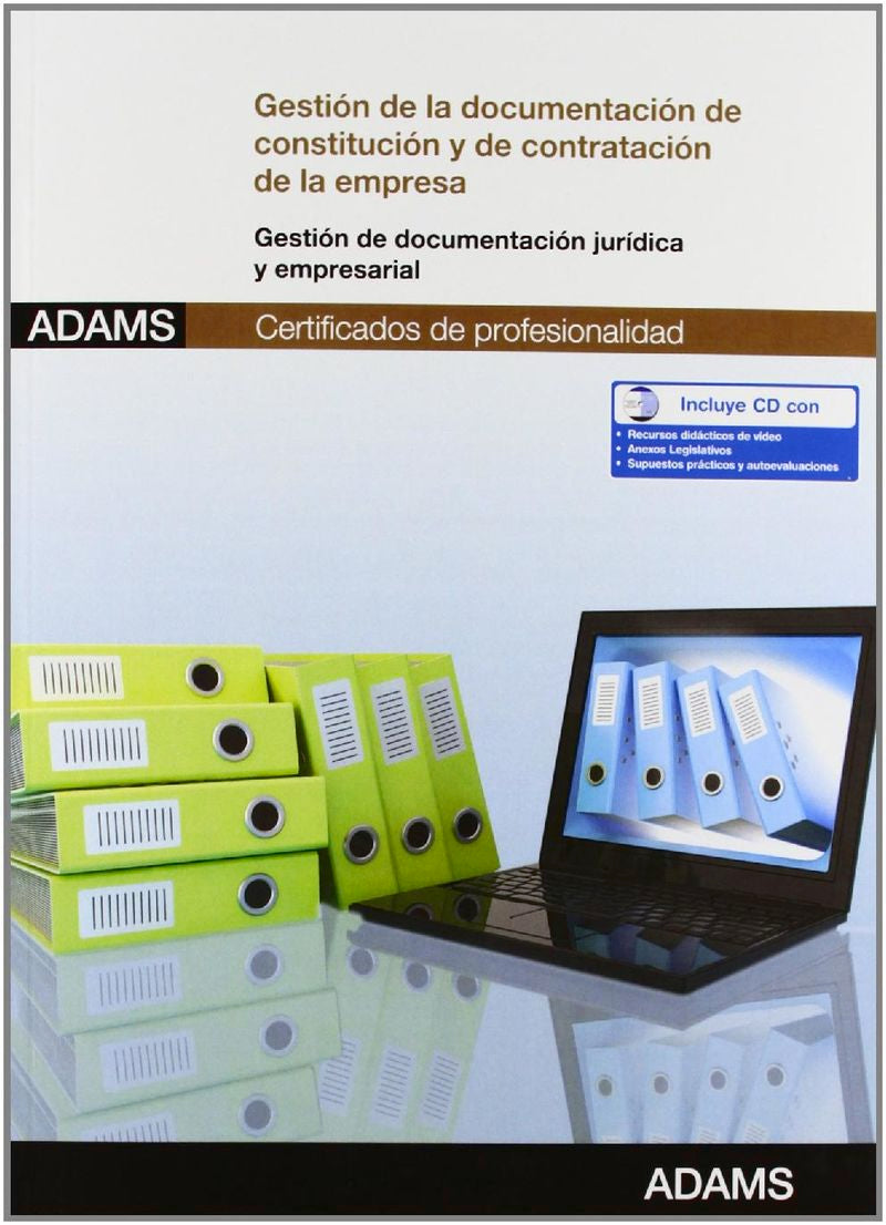Gestión de la documentación de constitución y de contratación de la empresa: certificado de profesionalidad asistencia documental y de gestión en despachos y oficinas Imagen principal del producto