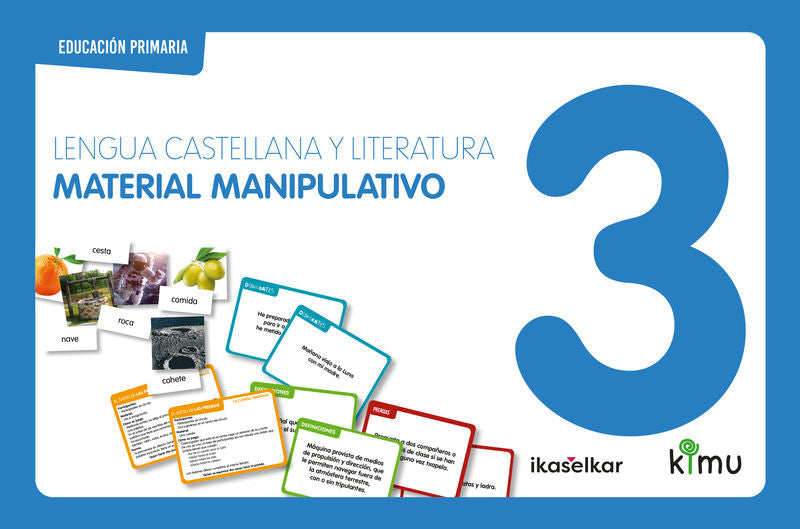Kimu LH 3. Lengua castellana. Material manipulativo 3. Aa. Vv. (Ikaselkar) 9788418410499