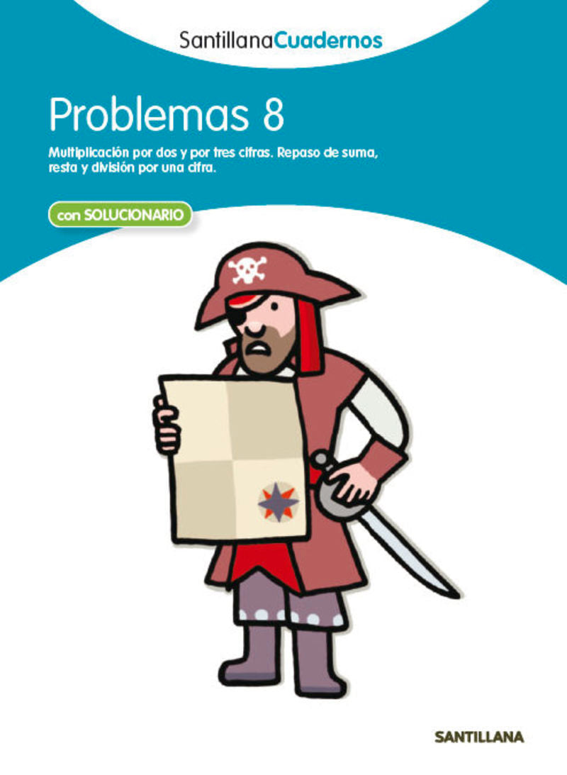 PROBLEMAS 8 SANTILLANA CUADERNOS. Aa. Vv. (Santillana Educación, S.L.) 9788468013053 Imagen principal del producto