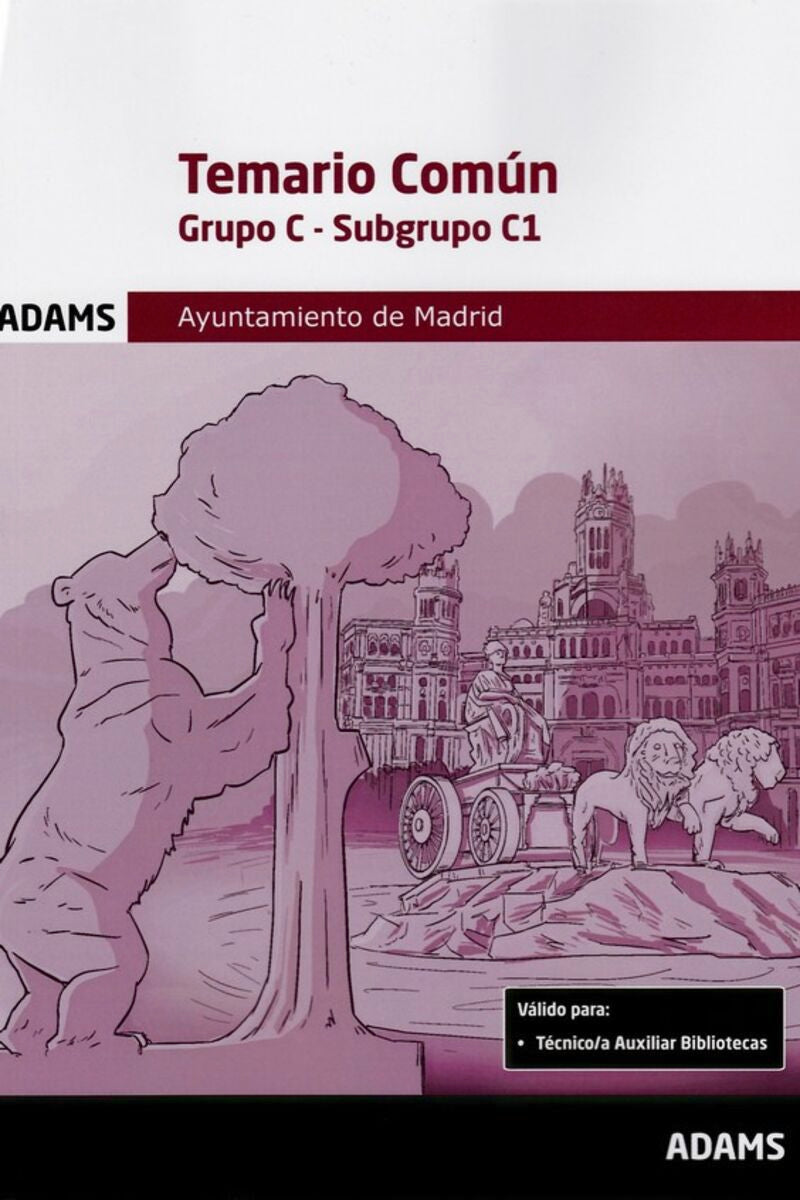 Temario común Grupo C, subgrupo C1, Ayuntamiento de Madrid Imagen principal del producto