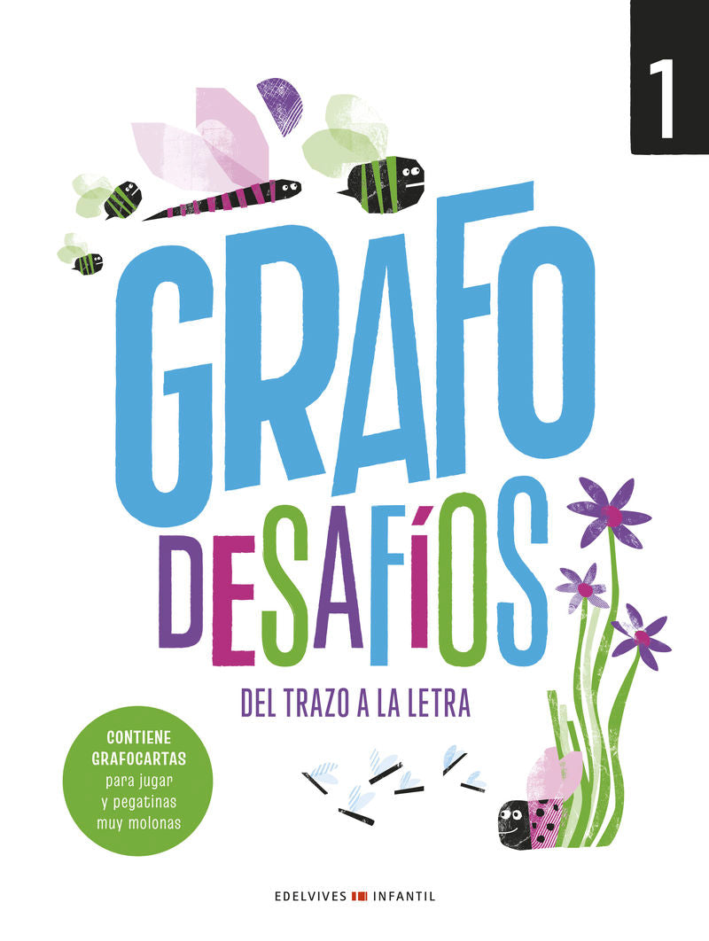 Grafo desafíos - Del trazo a la letra 1. Aa. Vv. (Editorial Luis Vives (Edelvives)) 9788414062609