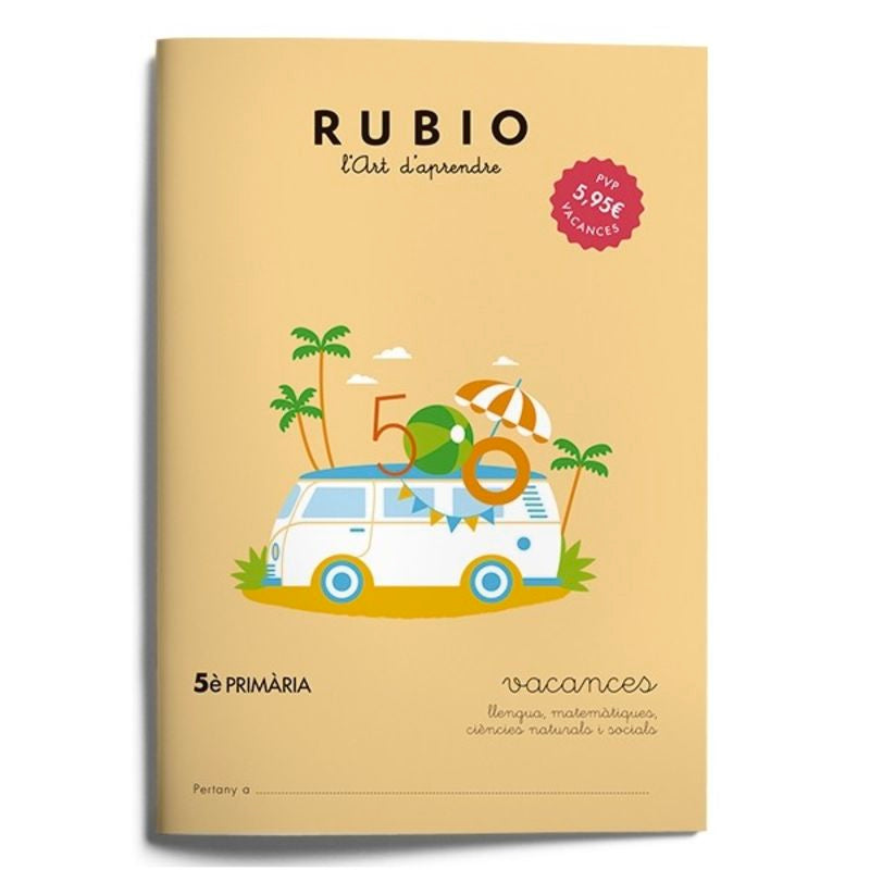 Vacances RUBIO 5è Primària (català). Aa. Vv. (Editorial Rubio) 9788415971962