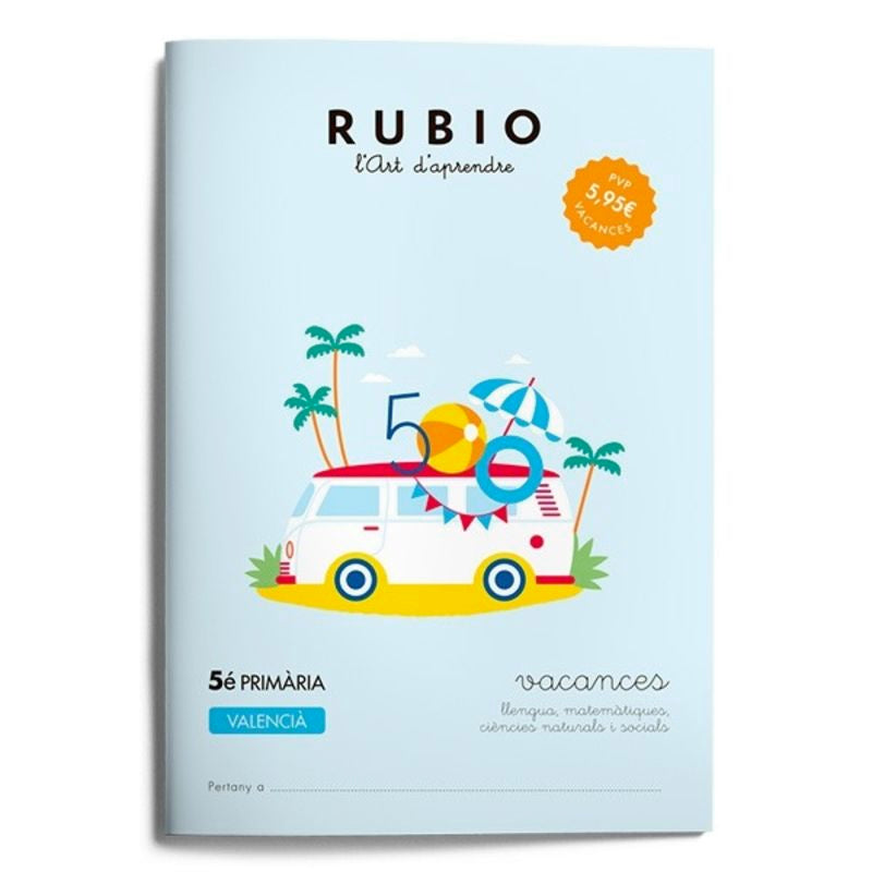 Vacances RUBIO 5è Primària (valencià). Aa. Vv. (Editorial Rubio) 9788416744312 Imagen principal del producto