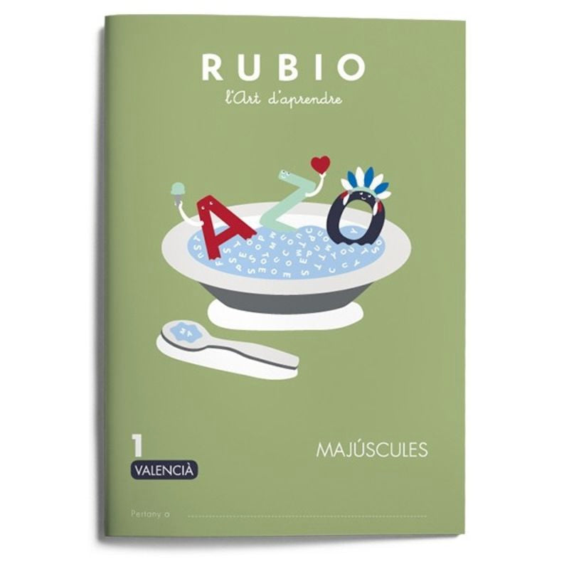 Majúscules RUBIO 1 (valencià). Aa. Vv. (Editorial Rubio) 9788416744930