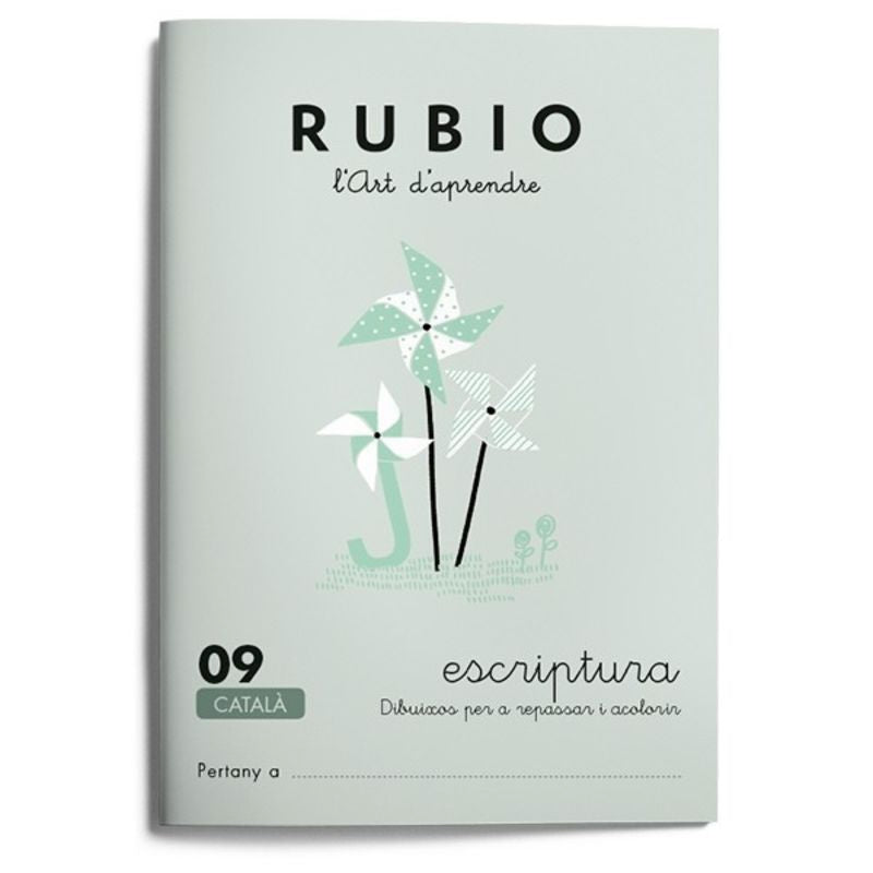Escriptura RUBIO 09 - dibuixos (català). Aa. Vv. (Editorial Rubio) 9788489773493