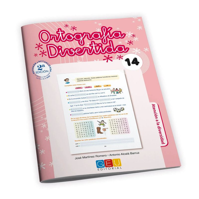 Ortografía divertida 14. Aa. Vv. (Editorial GEU) 9788499155470