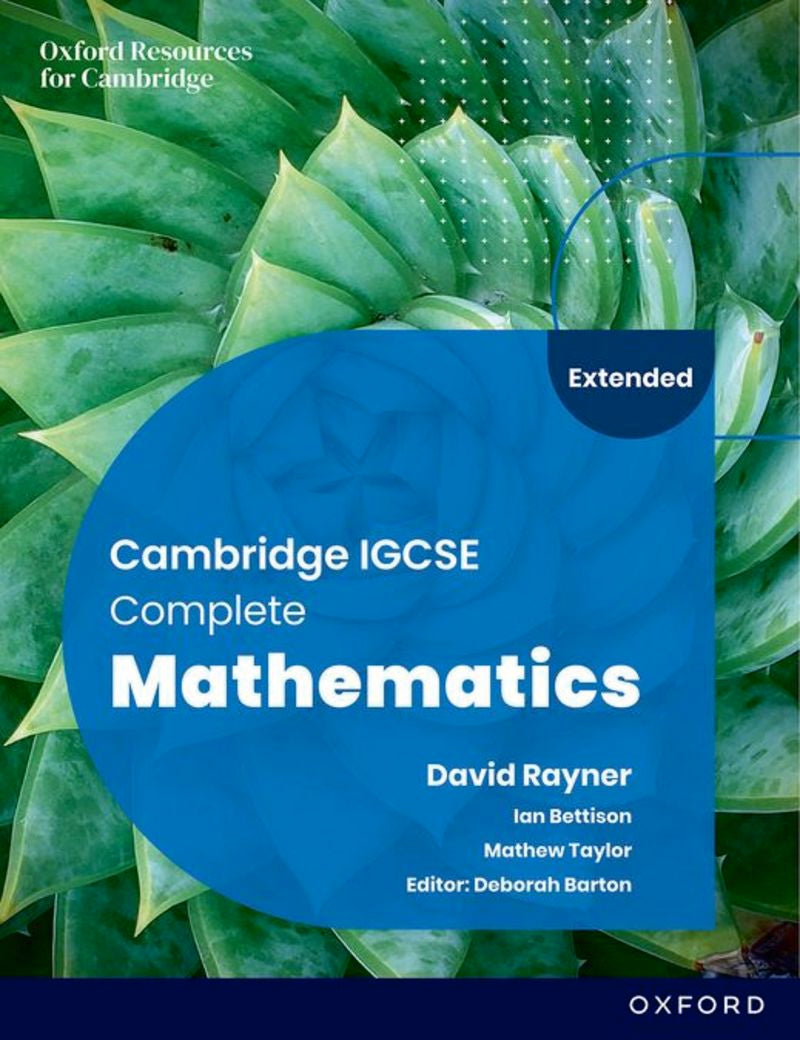 ESO 3 - New Cambridge Igcse Complete Mathematics Extended (Oxford University Press) - 9781382042529