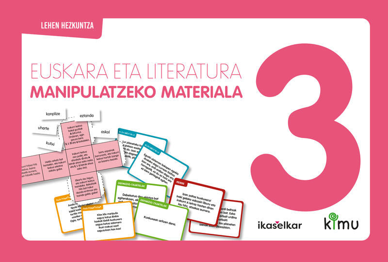Kimu LH 3. Euskara eta literatura. Gelako material manipulatiboa 3. Batzuk (Ikaselkar) 9788418410482 Imagen principal del producto