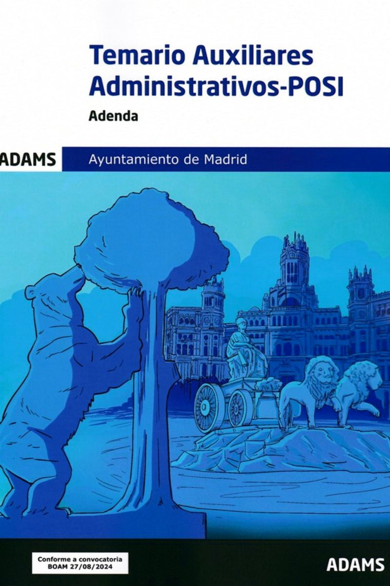 Adenda Temario Auxiliares Administrativos-POSI Ayuntamiento de Madrid Imagen principal del producto