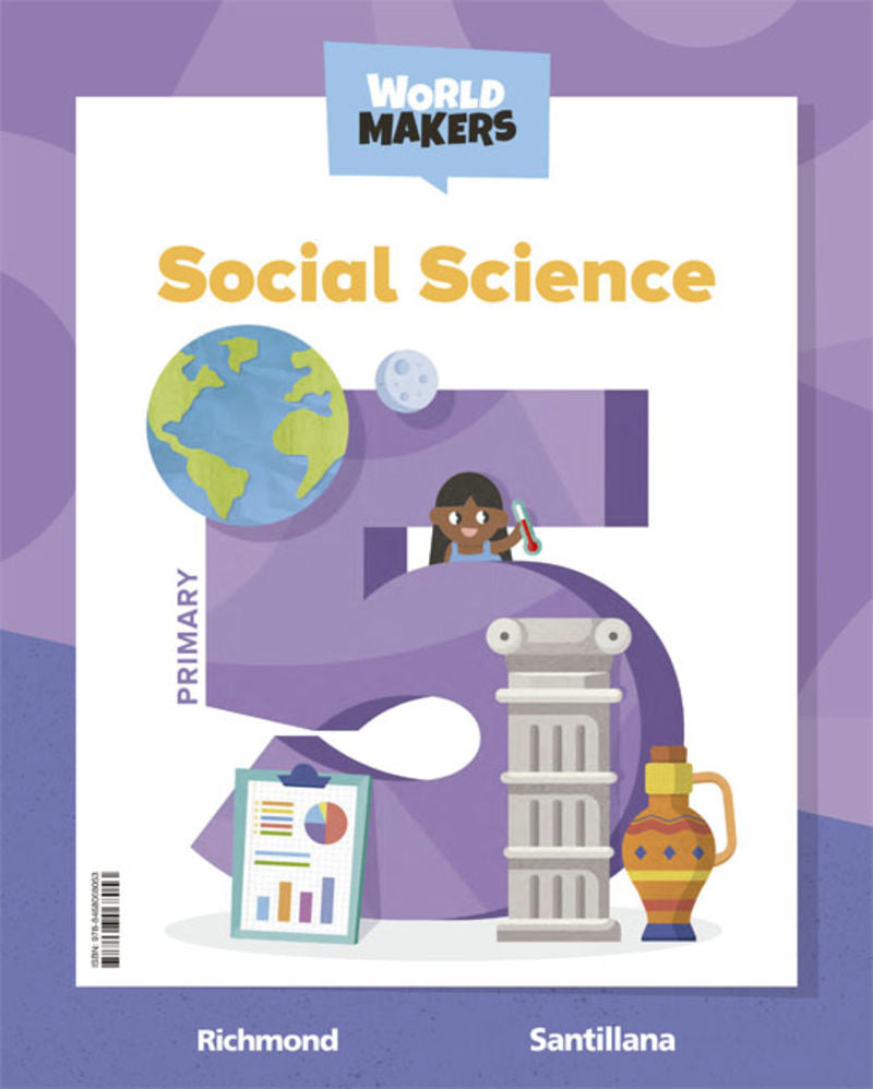 SOCIAL SCIENCE 5 PRIMARY STUDENT'S BOOK WORLD MAKERS. Aa. Vv. (Santillana Educación, S.L.) 9788468068053 Imagen principal del producto