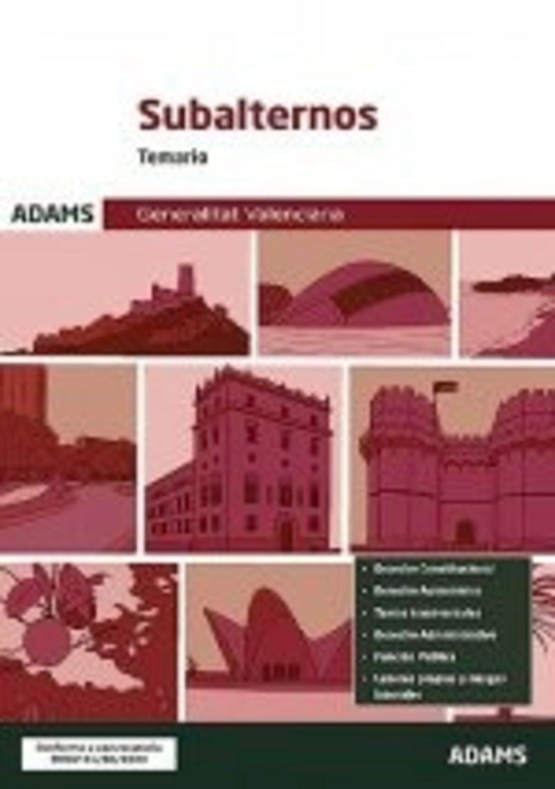 Temario Subalternos de la Generalitat Valenciana Imagen principal del producto