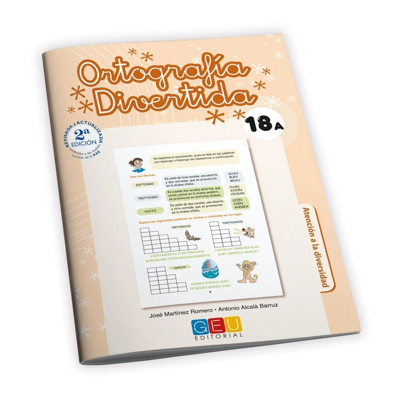 Ortografía divertida 18A. Alcala, Antonio, Martinez , Jose (Editorial GEU) 9788499155517