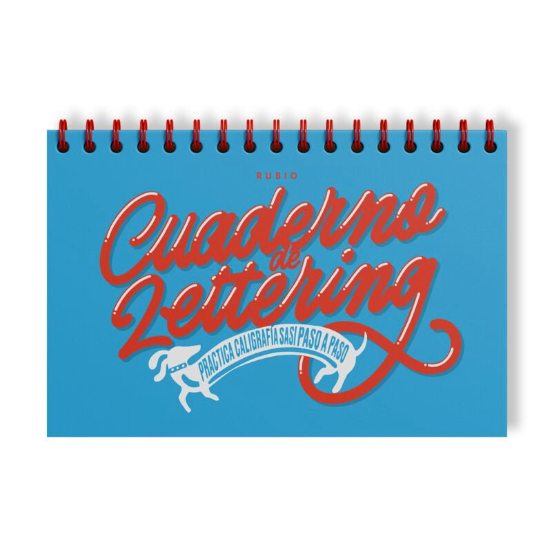 Cuaderno de lettering. Practica caligrafía Sasi paso a paso. Aa. Vv. (Editorial Rubio) 9788418964473