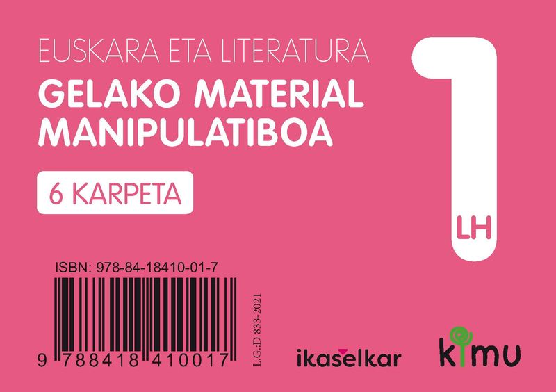 Kimu LH 1. Euskara. Gelako material manipulatiboa. Batzuk (Ikaselkar) 9788418410017