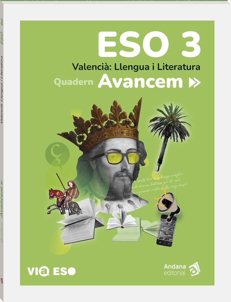 Avancem 3. Quadern: Valencià, Llengua i Literatura. 3 ESO. Aa. Vv. (Andana Editorial) 9788418762512