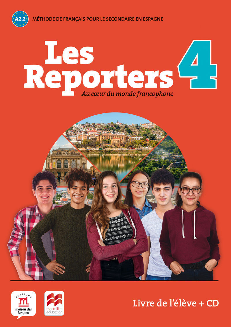 Les reporters 4 - A2.2 Éd. Macmillan - Livre de l'élève + CD. Aa. Vv. (DIFUSION CENTRO DE INVESTIGACION Y PUBLICACIONES DE IDIOMAS S.L.) 9788417260248