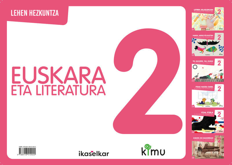 Kimu LH 2 Euskara eta literatura (Pack 6). Batzuk (Ikaselkar) 9788418410925