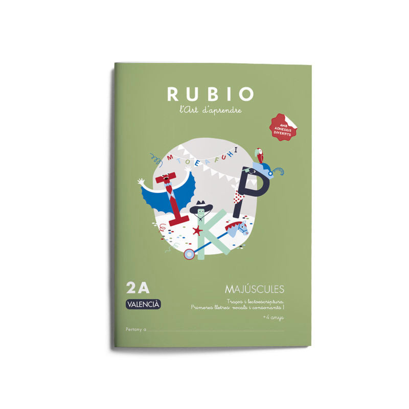 Majúscules RUBIO 2A (valencià). ENRIQUE RUBIO POLO, SLU (Editorial Rubio) 9788410418066 Imagen principal del producto