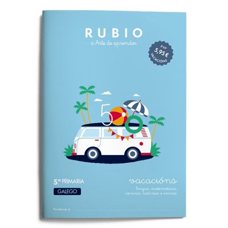 Vacacións RUBIO 5º Primaria (galego). Aa. Vv. (Editorial Rubio) 9788417427115