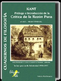 Kant: Prólogo en introducción de la Crítica de la Razón Pura. Ruiz Company, Federico (Tilde) 9788492200948 Imagen principal del producto