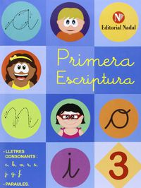 P5 - Primera Escriptura (Llig)  - 3 - Consonants:  C, B, V, R , S, J, G, F. Paraules. Aa. Vv. (Nadal) 9788478876587
