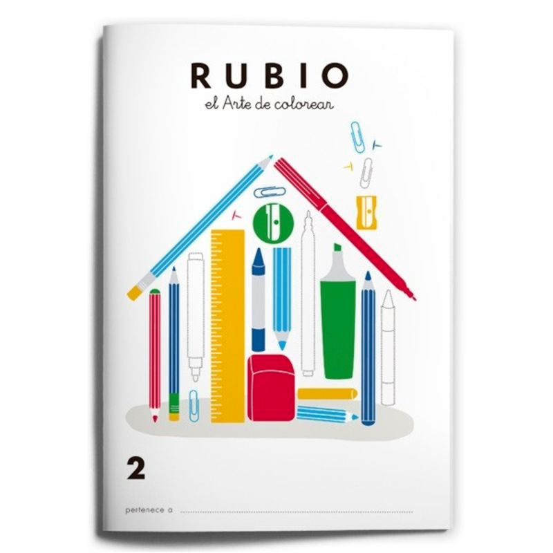 Colorear RUBIO 2. Aa. Vv. (Editorial Rubio) 9788489773844 Imagen principal del producto
