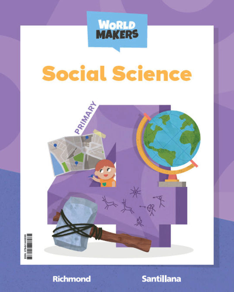 SOCIAL SCIENCE 4 PRIMARY STUDENT`S BOOK WORLD MAKERS. Aa. Vv. (Santillana Educación, S.L.) 9788414408285 Imagen principal del producto