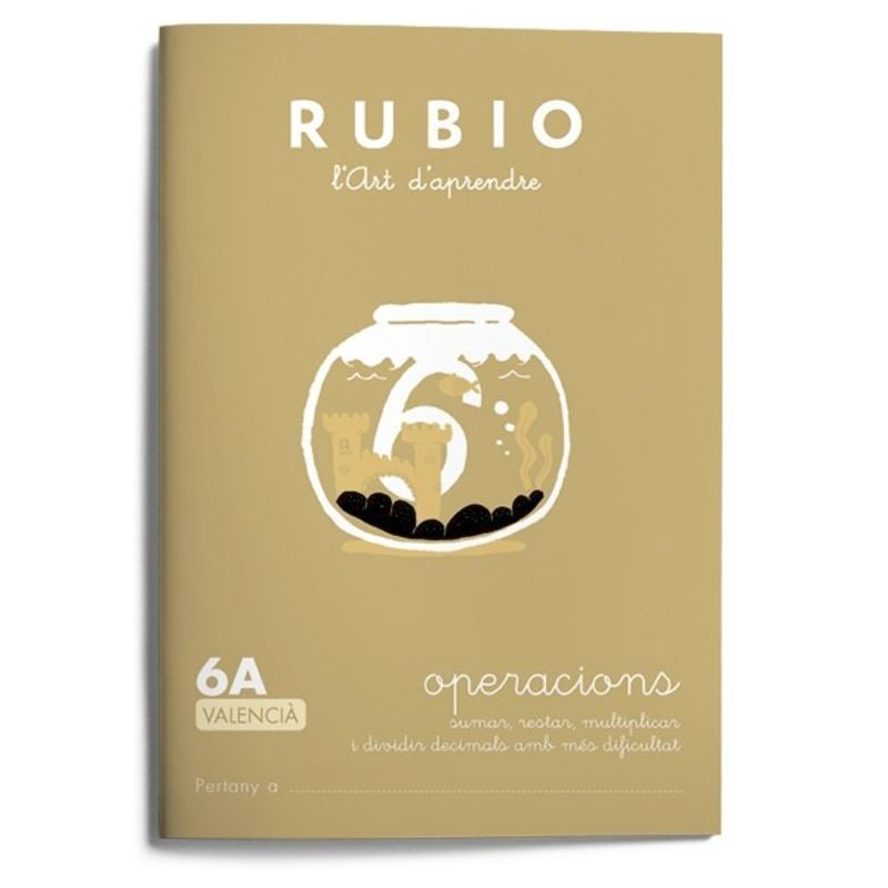 Operacions RUBIO 6A (valencià). Aa. Vv. (Editorial Rubio) 9788416744558 Imagen principal del producto