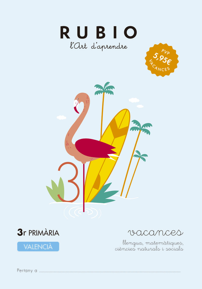 Vacances RUBIO 3r Primària (valencià). Aa. Vv. (Editorial Rubio) 9788416744299 Imagen principal del producto