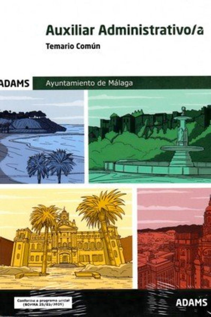 Temario Común Auxiliar de la Administración General del Ayuntamiento de Málaga Imagen principal del producto