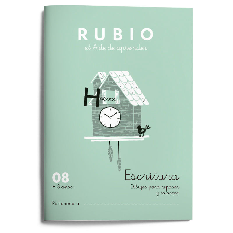 Escritura RUBIO 08 (dibujos). Rubio Silvestre, Ramon (Editorial Rubio) 9788417427498 Imagen principal del producto