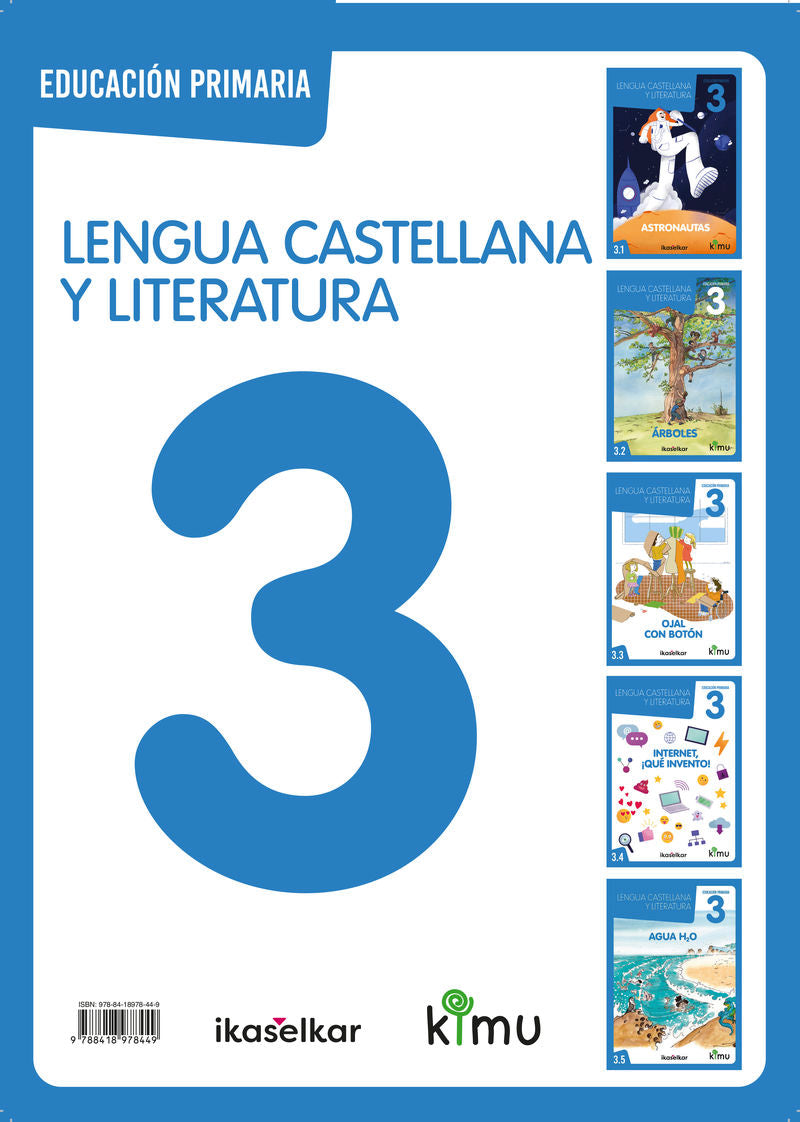 Kimu LH 3. Lengua castellana 3 (Pack 5). Batzuk (Ikaselkar) 9788418978449