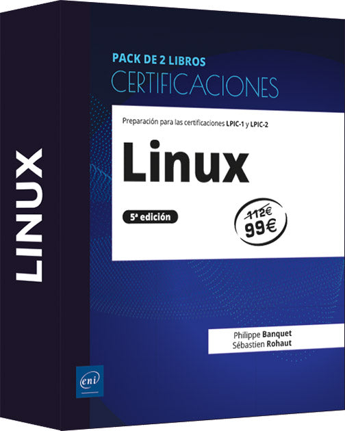 Linux: Pack de 2 libros: Preparación para las certificaciones LPIC-1 y LPIC-2 (5ª edición) Imagen principal del producto