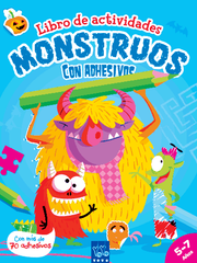 Monstruos: Libro de actividades con adhesivos y escenarios desplegables