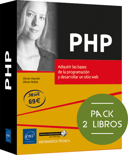 PHP: Pack de 2 libros: Adquirir las bases de la programación y desarrollar un sitio web