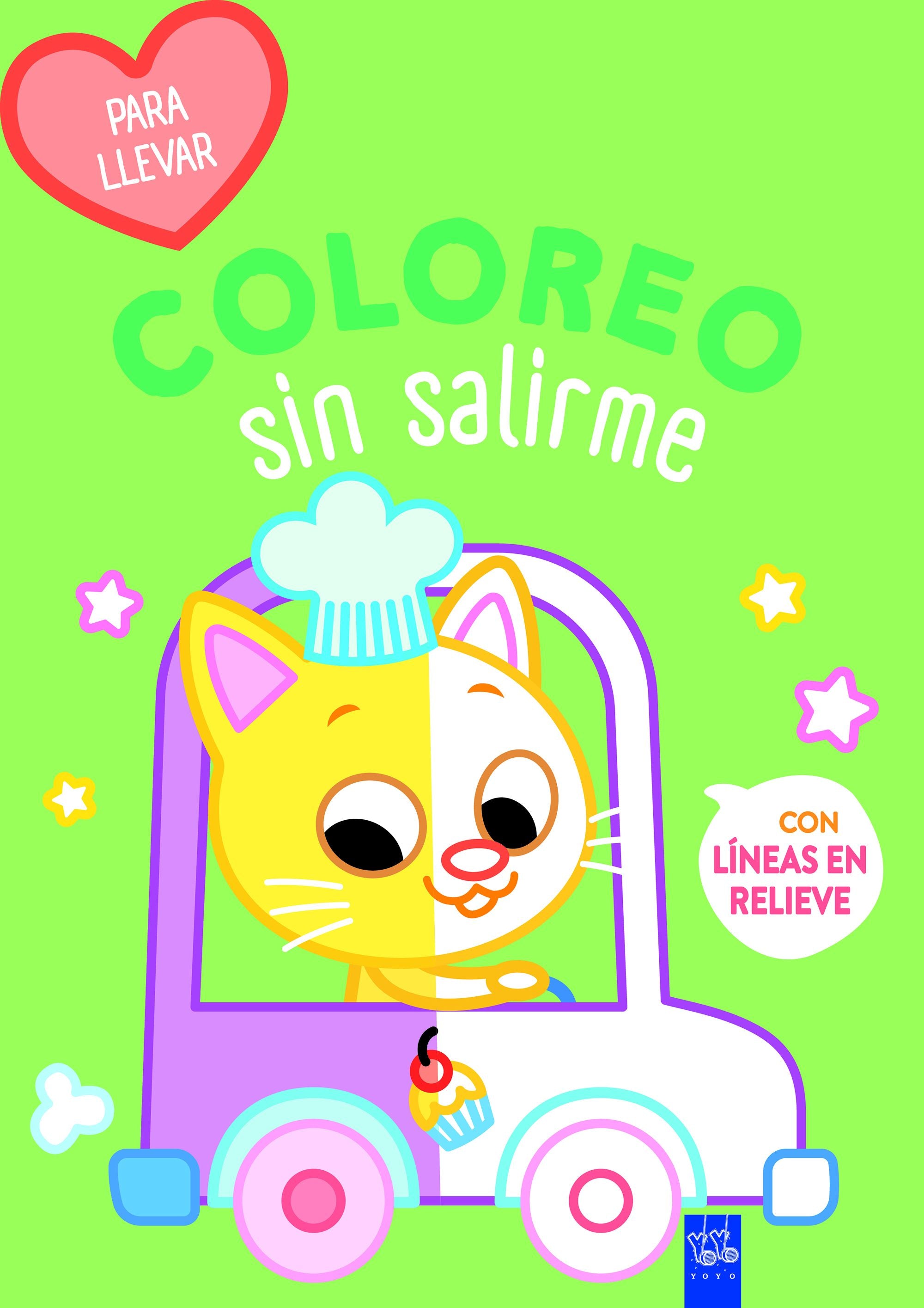 Coloreo sin salirme-Para llevar. Gato. YOYO (Yoyo) 9788408278139 Imagen principal del producto