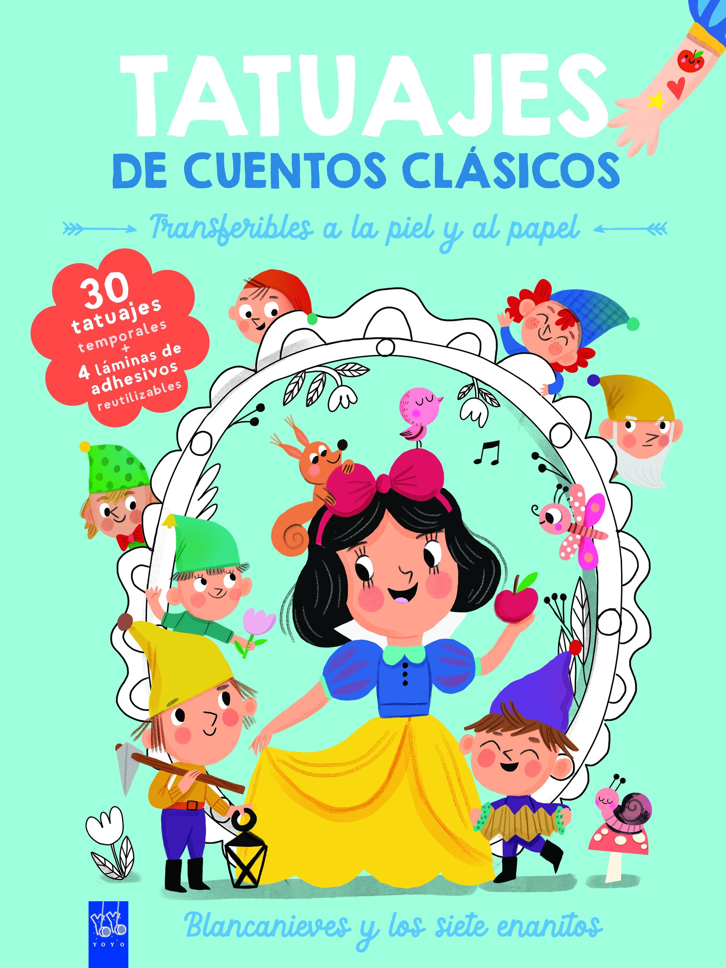 Tatuajes de cuentos clásicos. Blancanieves. YOYO (Yoyo) 9788408295891 Imagen principal del producto