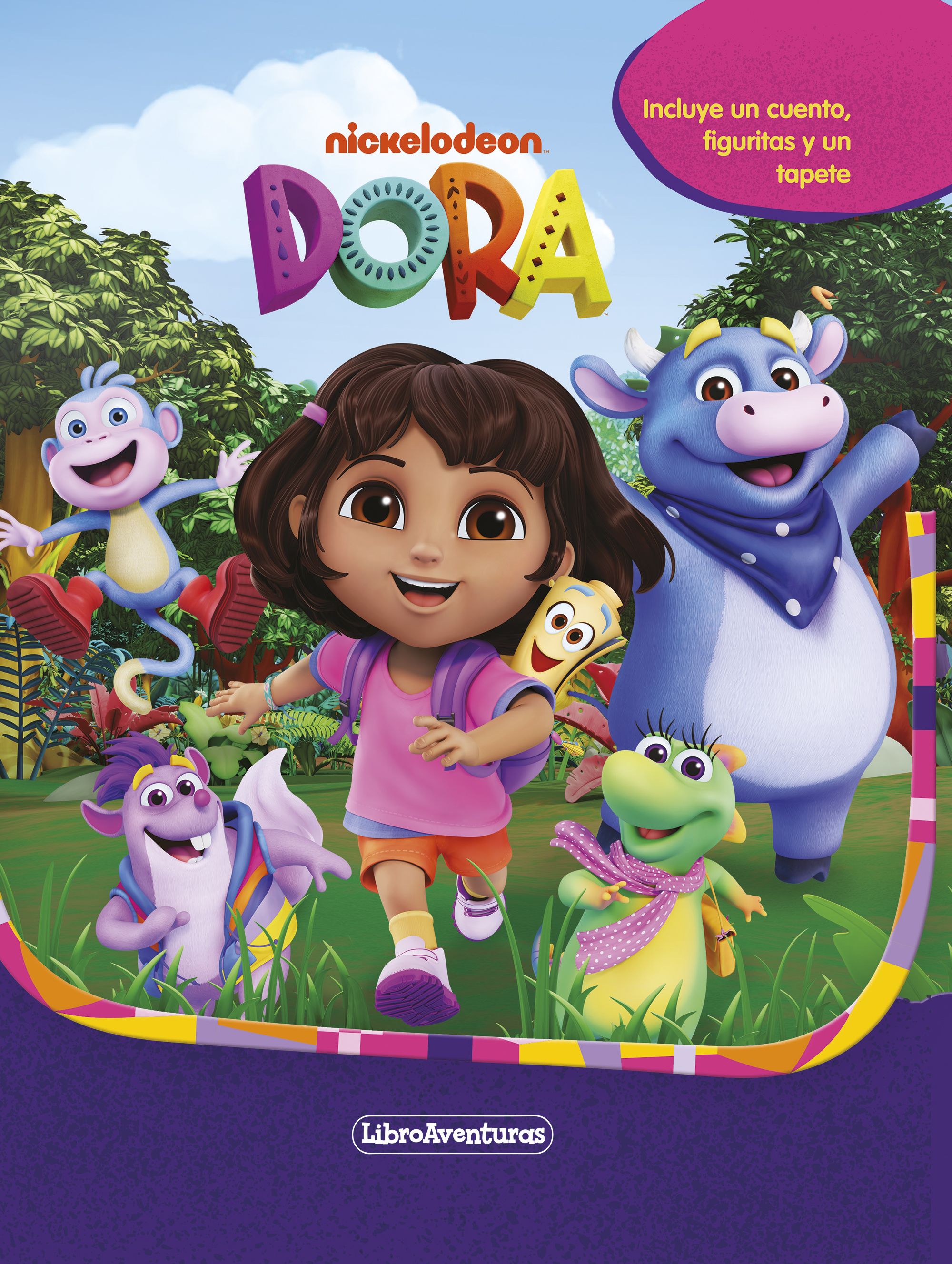 Dora. Libroaventuras: Incluye un cuento, figuritas y un tapete. Dora (Planeta Junior) 9788408296560