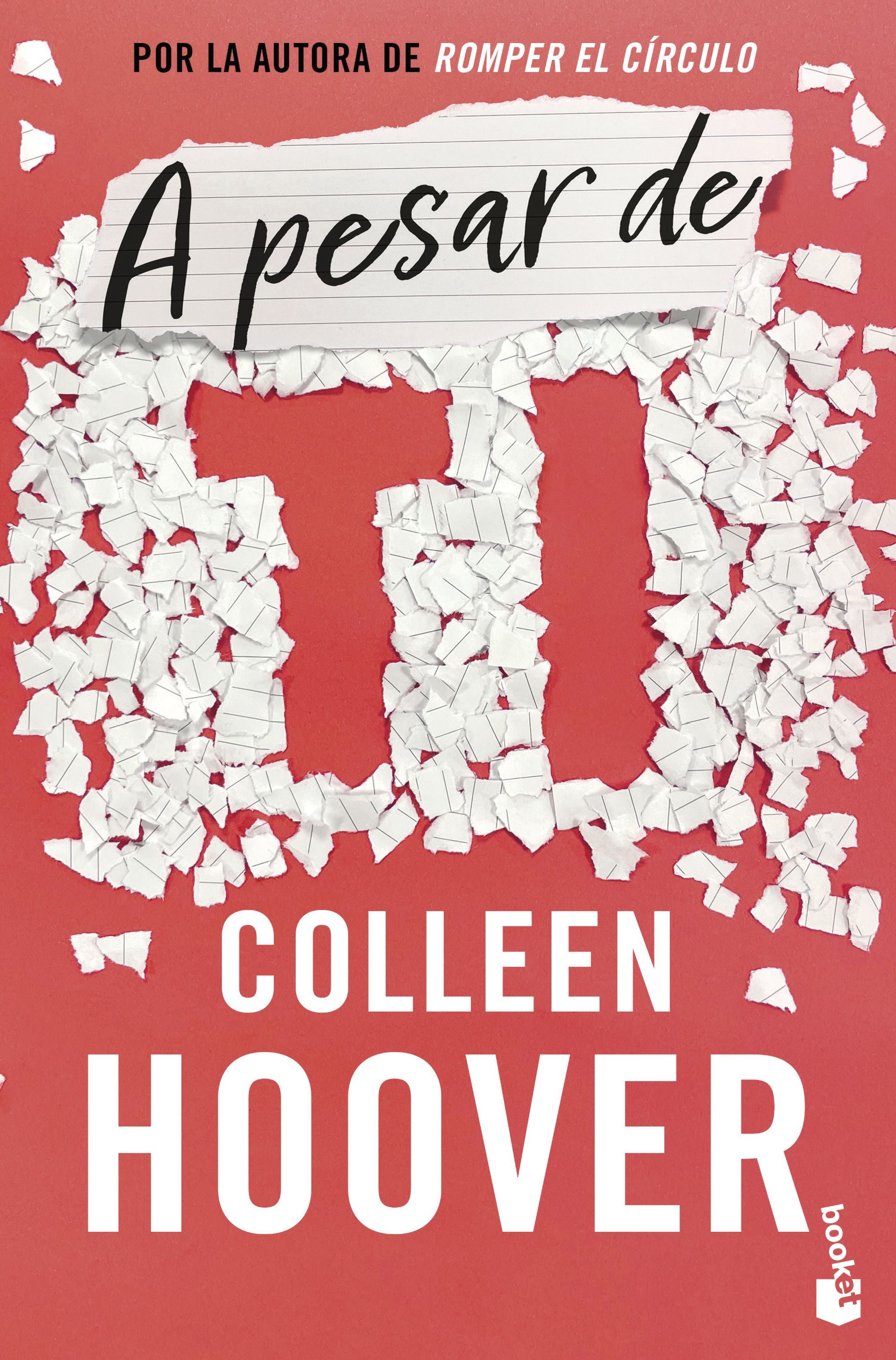 A pesar de ti (Regretting You). Colleen Hoover (Booket) 9788408282990 Imagen principal del producto