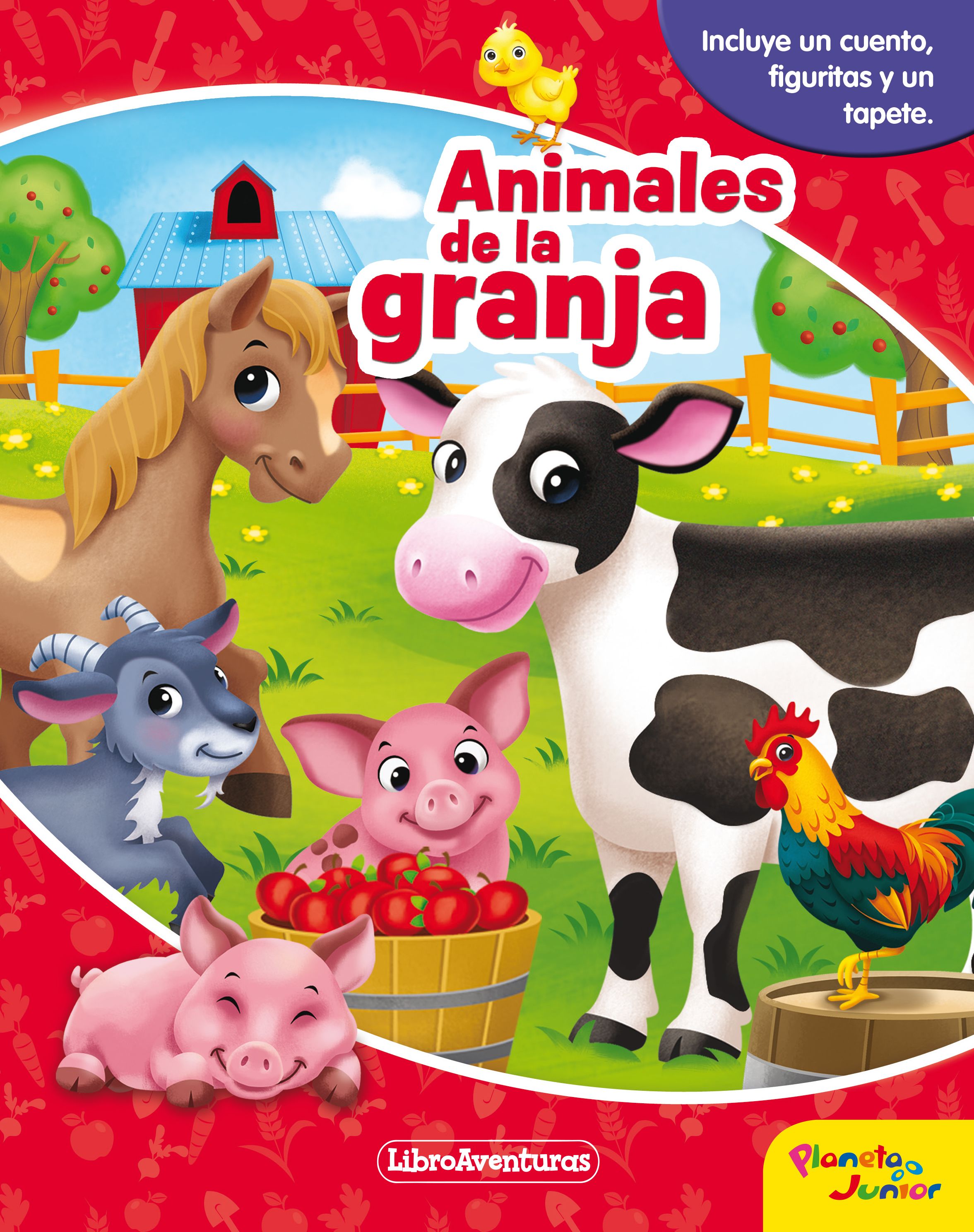 Animales de la granja. Libroaventuras: Incluye un cuento, figuritas y un tapete. AA. VV. (Planeta Junior) 9788408218111 Imagen principal del producto
