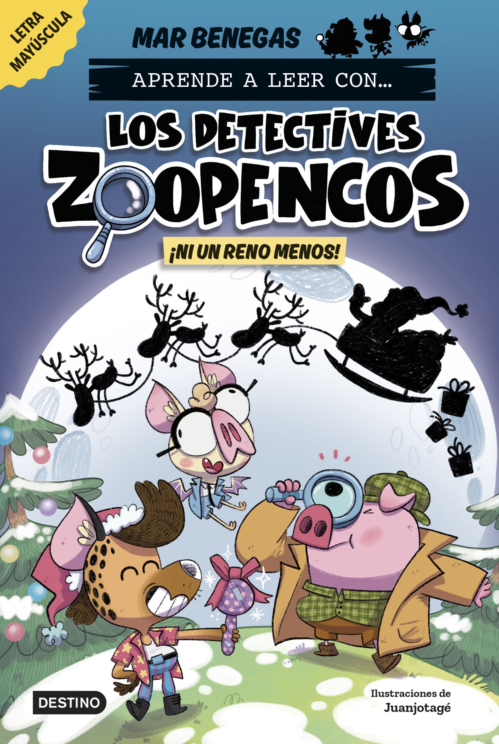 Aprender a leer con... Los Detectives Zoopencos 9. ¡Ni un reno menos!: En letra MAYÚSCULA para aprender a leer (libros para niños a partir de 5 años). Elige tu propia historia. Mar Benegas (Destino Infantil & Juvenil) 9788408310365