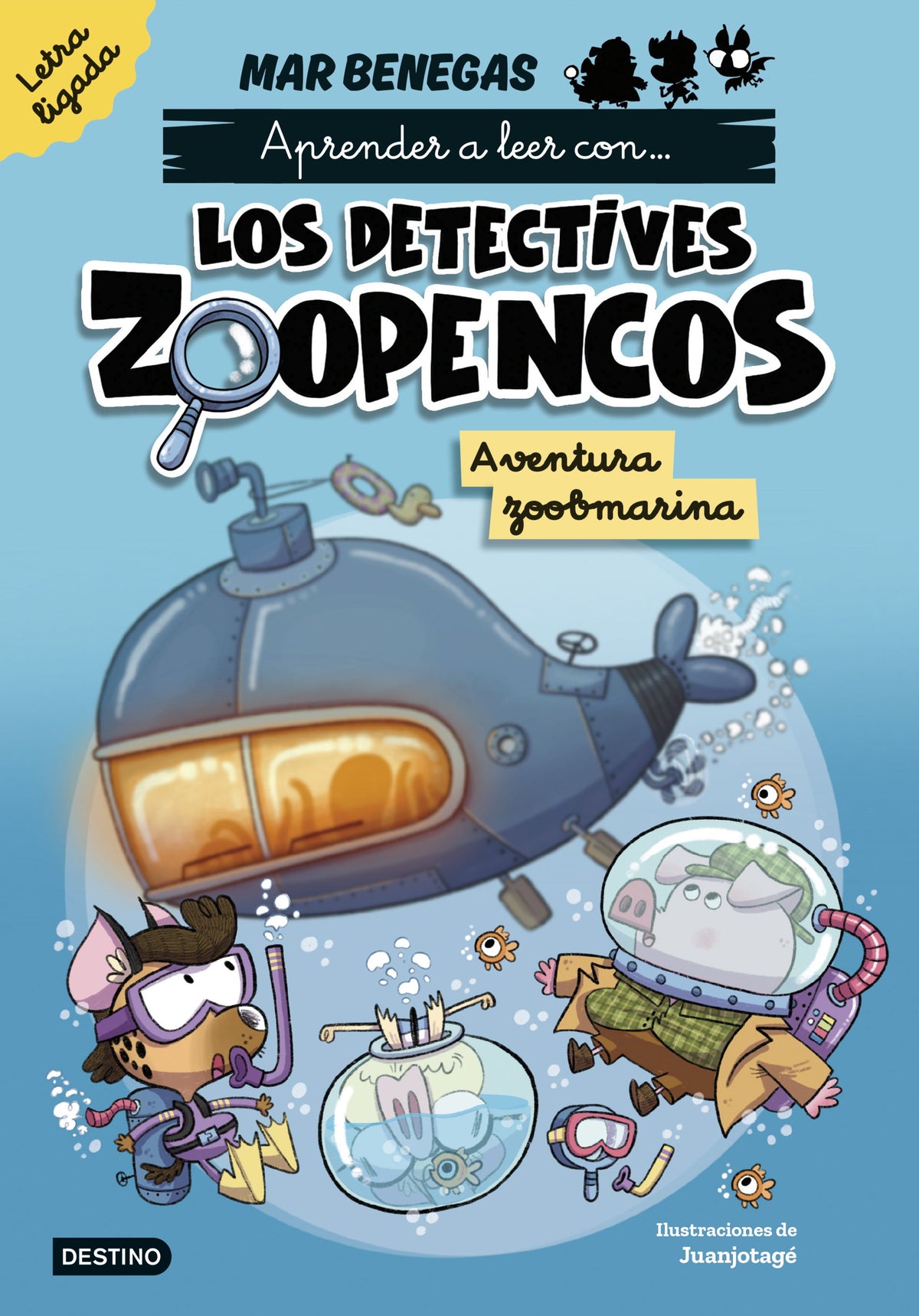 Aprender a leer con... Los Detectives Zoopencos. Letra ligada 1. Aventura zoobma: En letra LIGADA para aprender a leer (libros para niños a partir de 5 años). Elige tu propia historia. Mar Benegas (Destino Infantil & Juvenil) 9788408318002