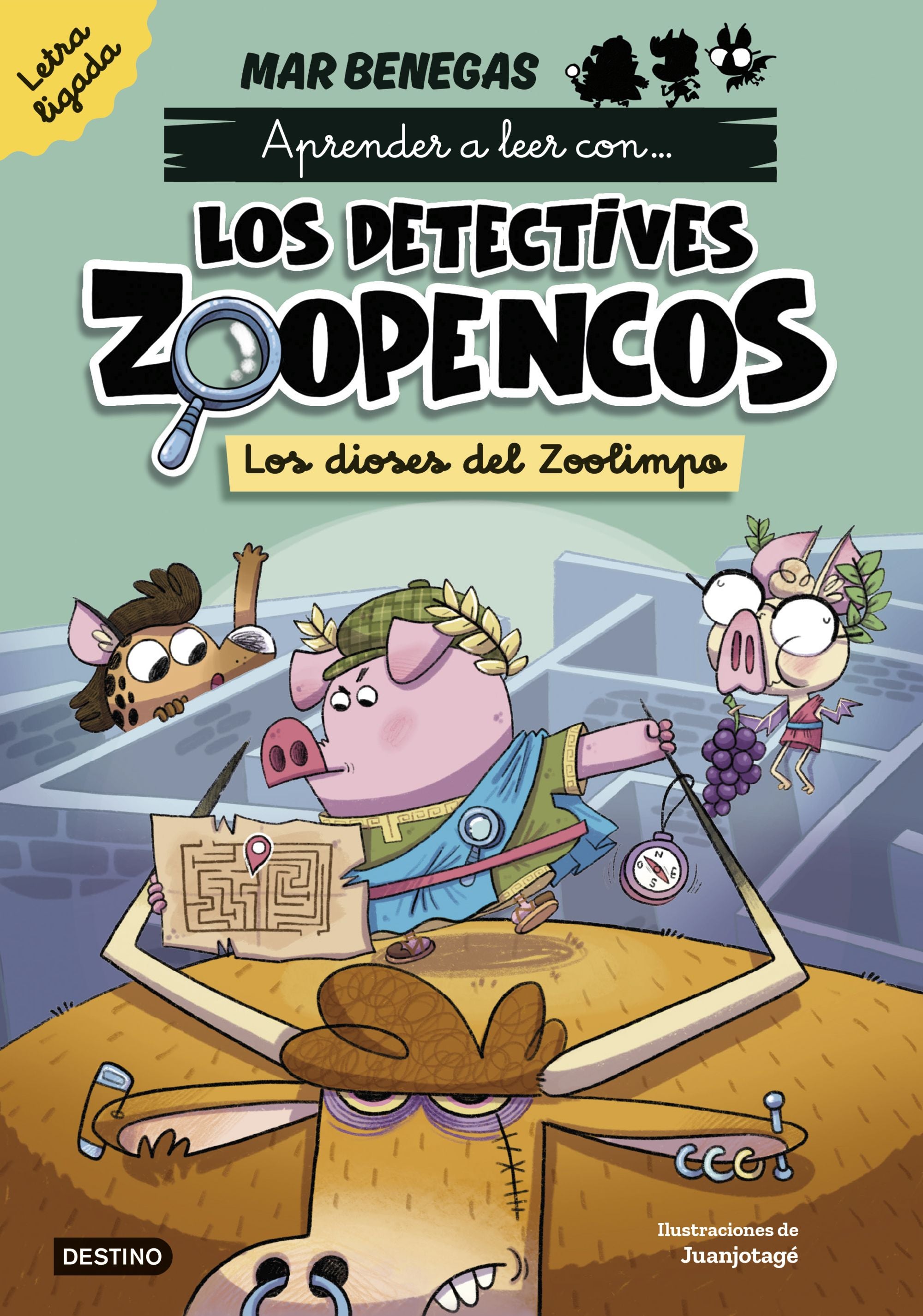Aprender a leer con... Los Detectives Zoopencos Letra ligada 2. Los dioses del Z: En letra LIGADA para aprender a leer (libros para niños a partir de 5 años). Elige tu propia historia. Mar Benegas (Destino Infantil & Juvenil) 9788408318026 Imagen principal del producto
