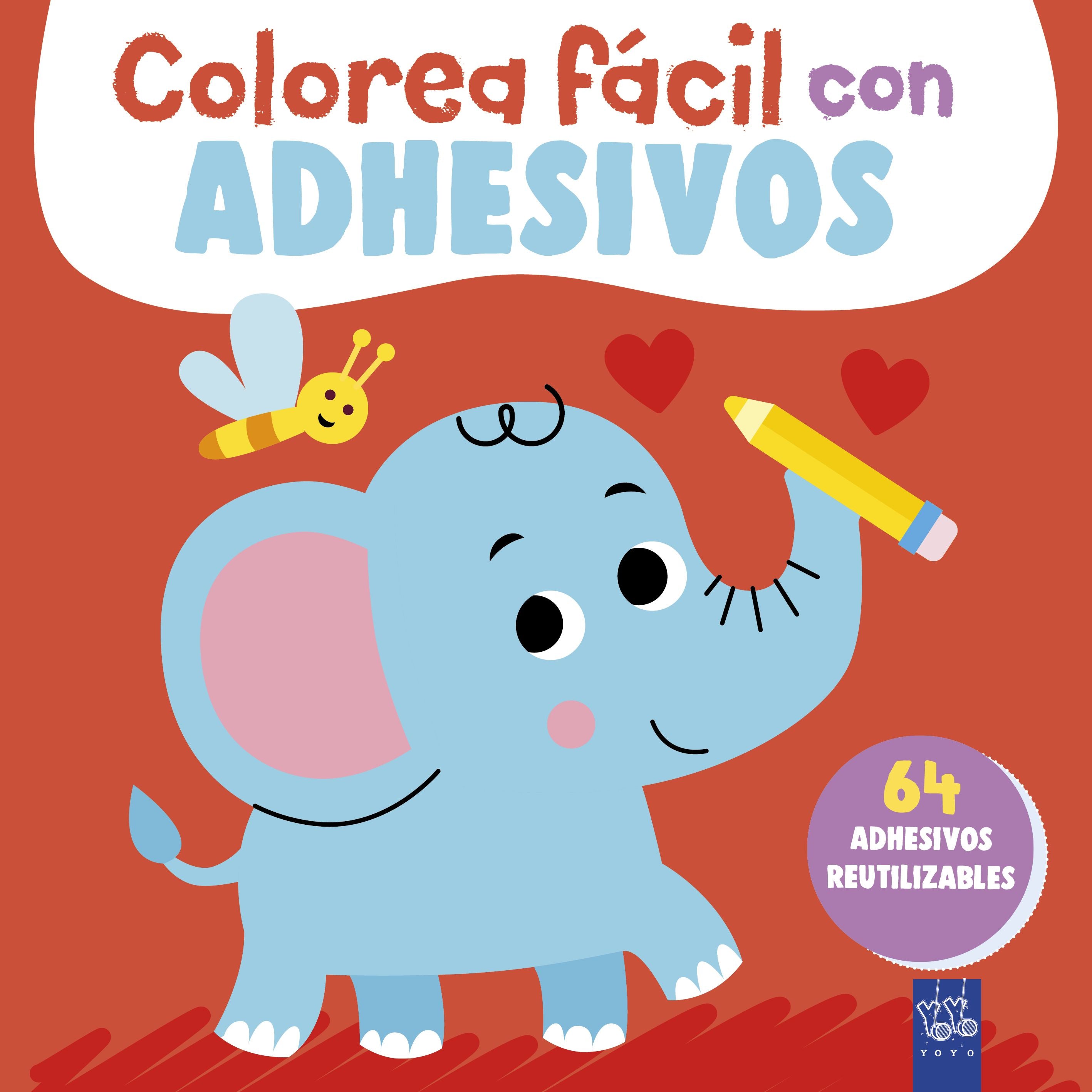 Colorea fácil con adhesivos. Elefante. YOYO (Yoyo) 9788408311942 Imagen principal del producto