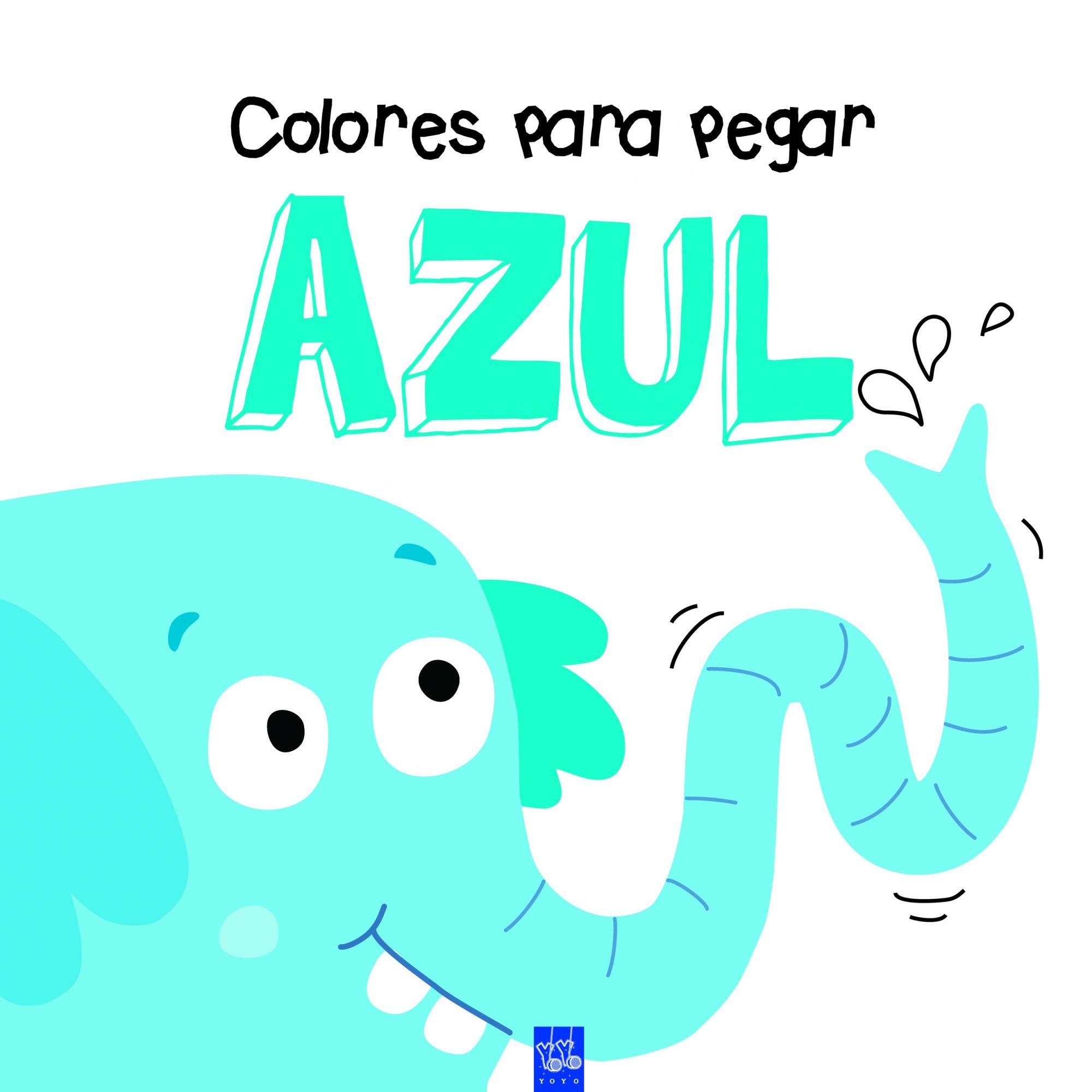 Colores para pegar. Azul